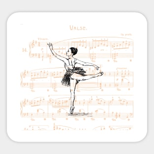 Ballerina print Sticker